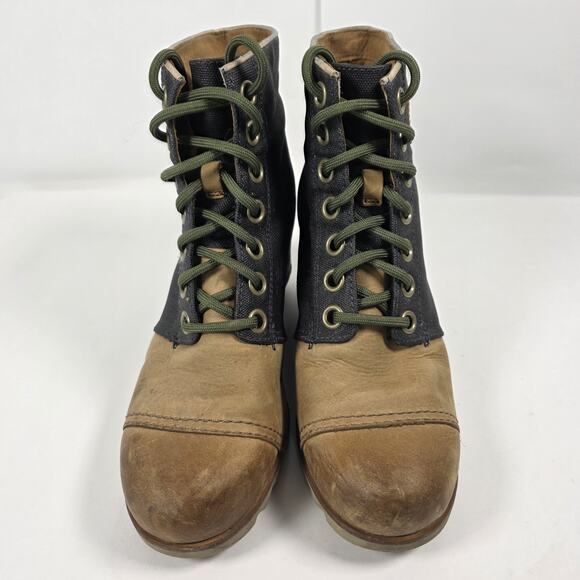 Sorel Boots Womens Size 8 PDX Wedge Ankle Bootie Hidden Heel Gray Brown NL2174 - Picture 2 of 9